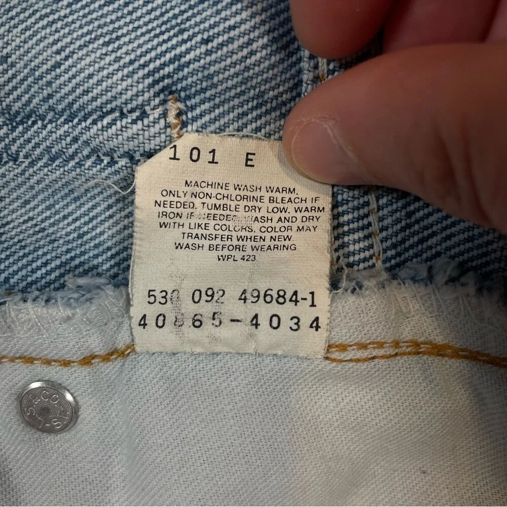 Levi's 865 Vintage 90's USA Made Lightwash Denim Pants Relaxed Fit‎ Mens 44x30